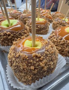Bs Chocolates' caramel apple with milk chocolate toffee bits