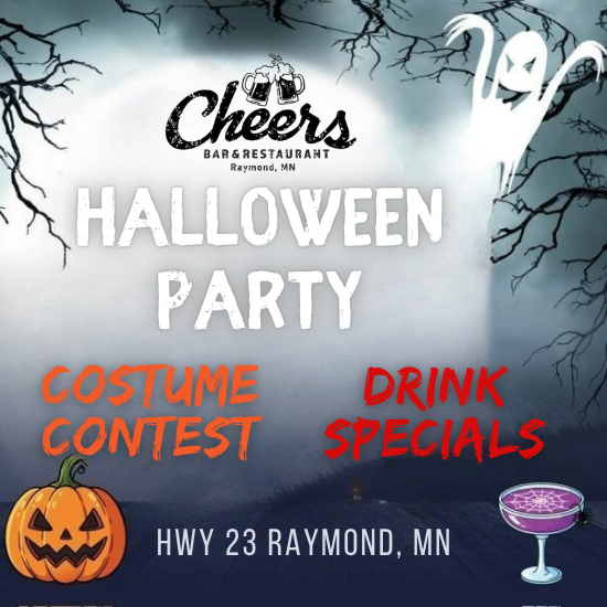 details for the halloween event at cheers