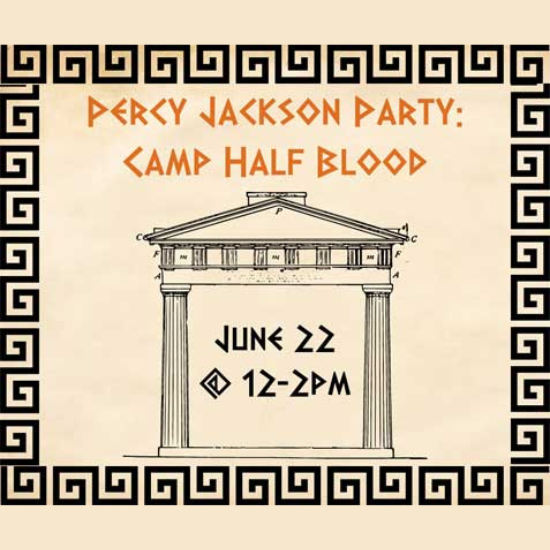 Percy Jackson Party: Camp Half Blood - Willmar Lakes Area : Willmar ...