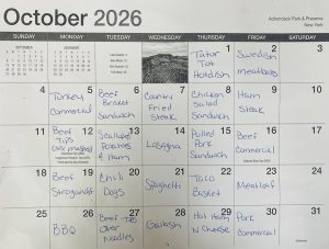 Willmar Eagles October Menu
