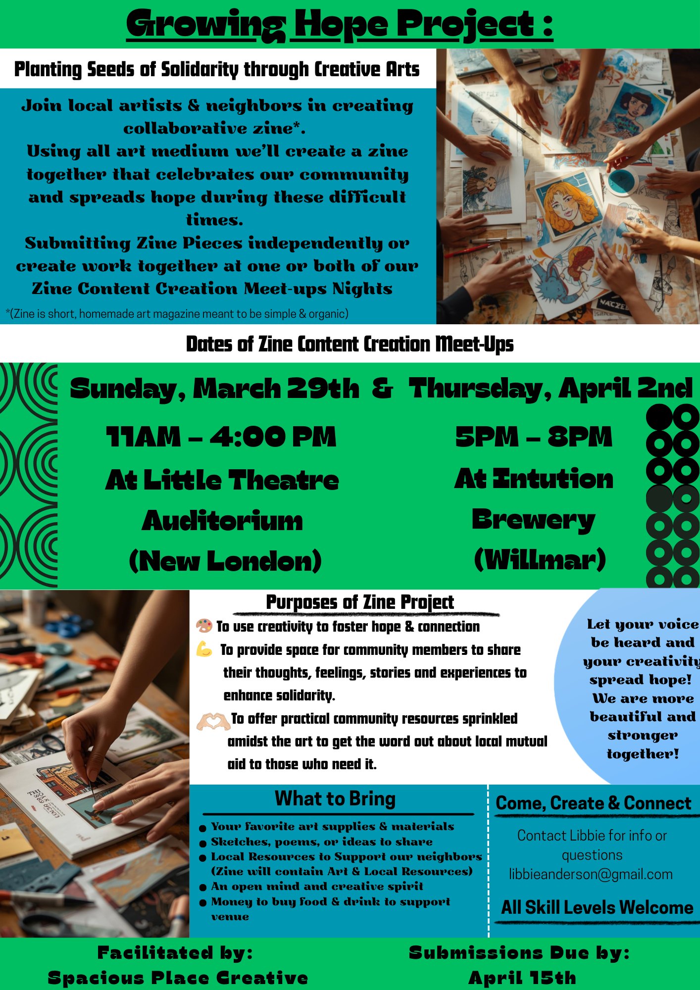 Growing Hope Project: Collaborative Zine - Willmar Lakes Area : Willmar ...