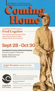 poster with details of the artists reception on 9-29-26