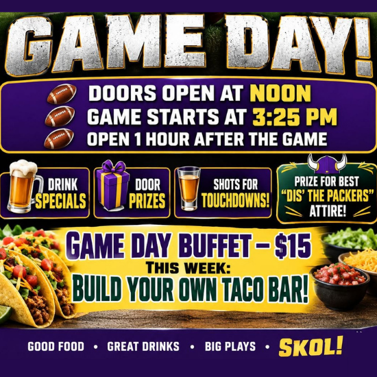 football game day flyer for spicer american legion