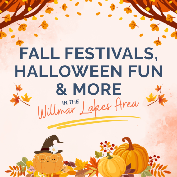 pumpkins, scarecrow, ghost reading, fall trees and leaves