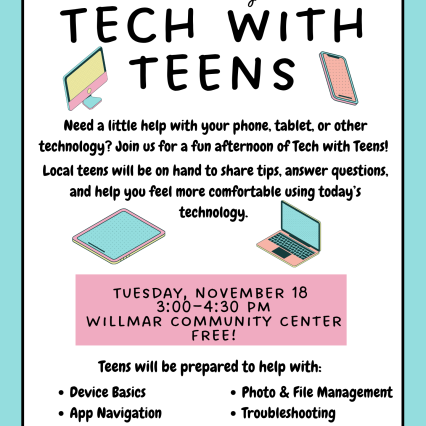 details for Tech with Teens event