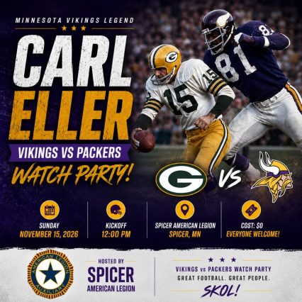 two football players running with details to the watch party