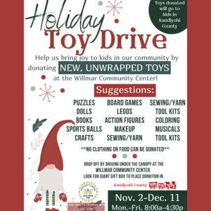 details for the holiday toy drive
