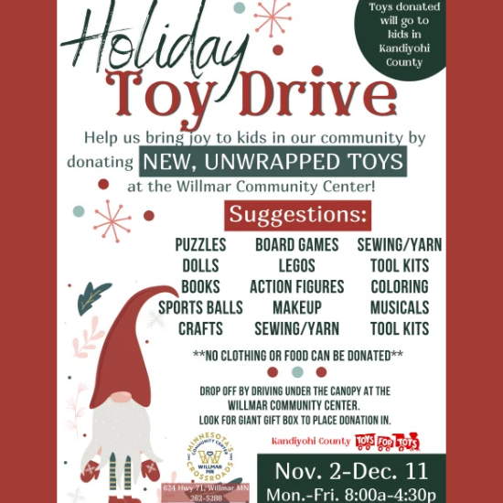 details for the holiday toy drive