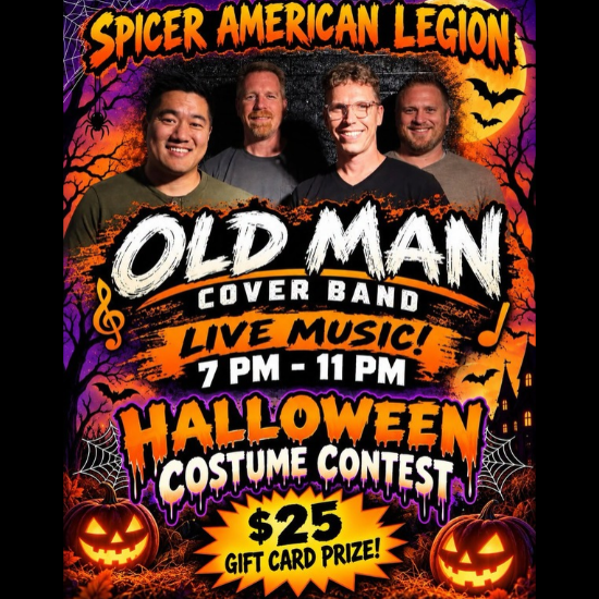 details for the Spicer Legion Halloween Party