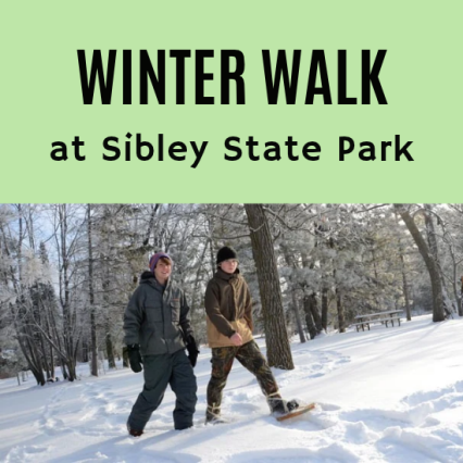 two boys walking through snow